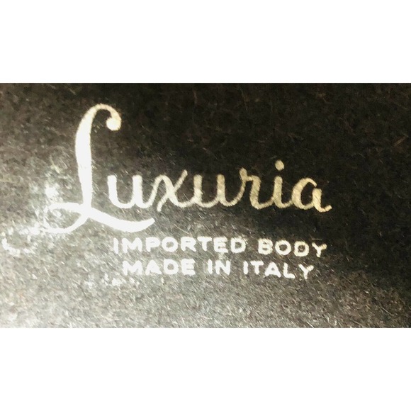 Bullocks Willshire Wynshire Millinery Luxuria Italy Black Vintage Wool Felt Hat - Picture 10 of 10